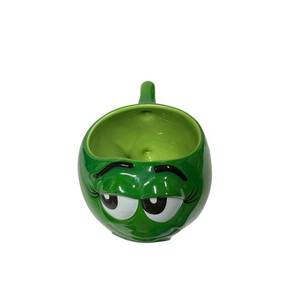Vintage M&M Mars Green Character Coffee Tea Mug Cup Large Mug 1997 - Picture 2 of 7